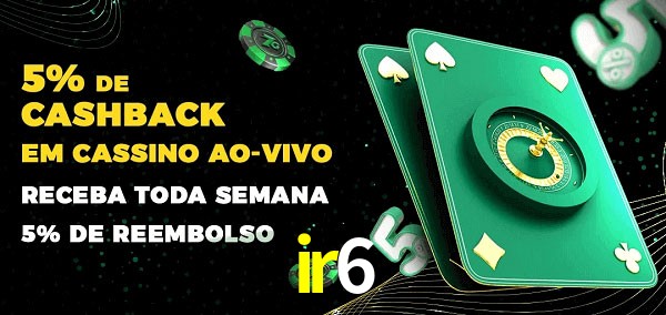 Promoções do cassino ao Vivo ir6